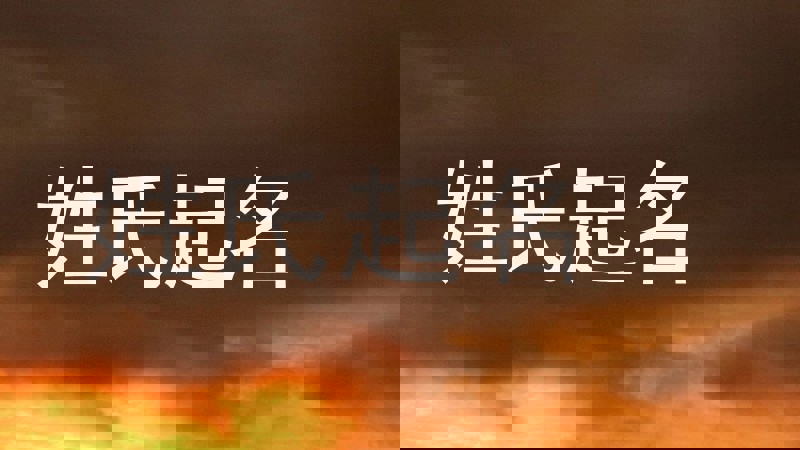 姓氏起名