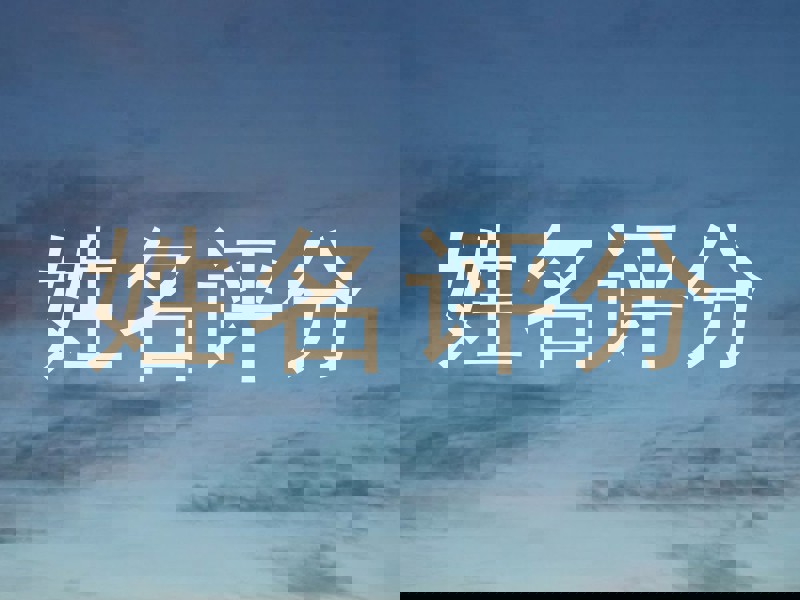 姓名评分