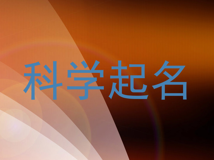 科学起名