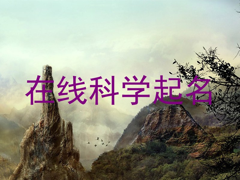 在线科学起名