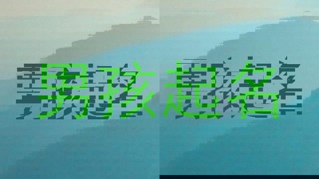 男孩起名