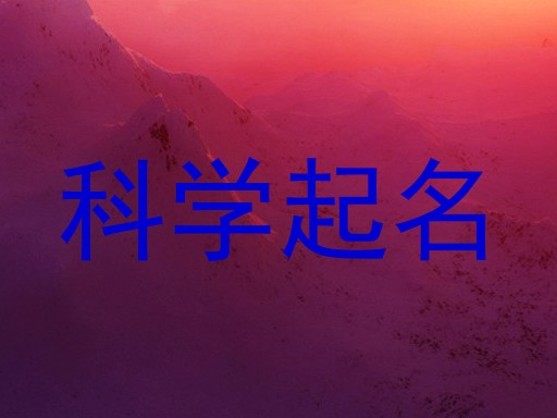 科学起名