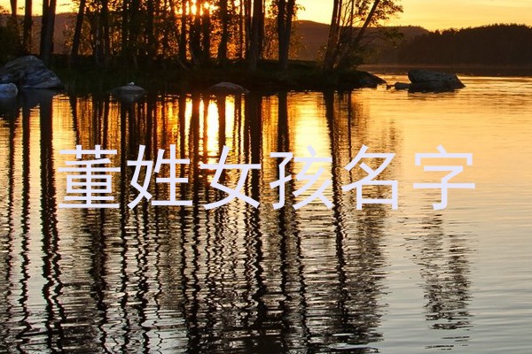董姓女孩名字
