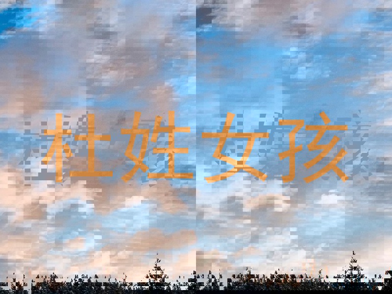 杜姓女孩