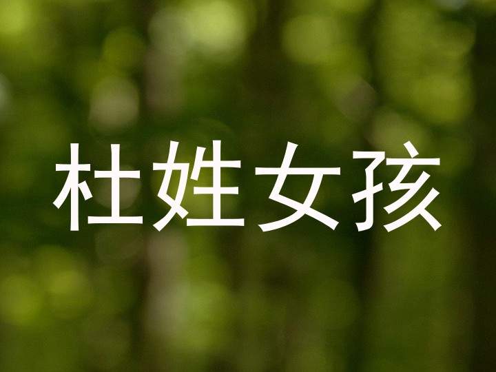 杜姓女孩