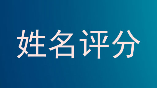 姓名评分