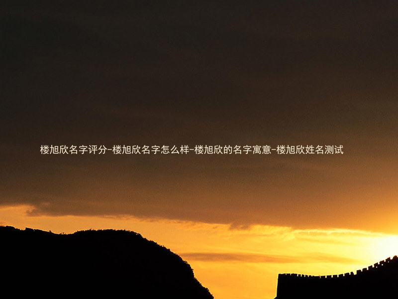 楼旭欣