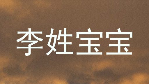 李姓宝宝