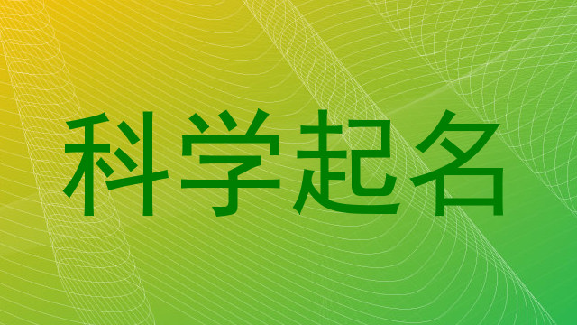 科学起名