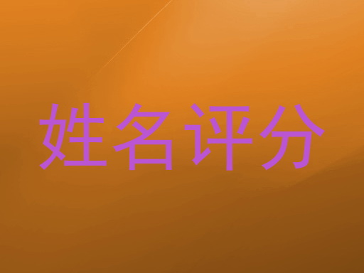 姓名评分