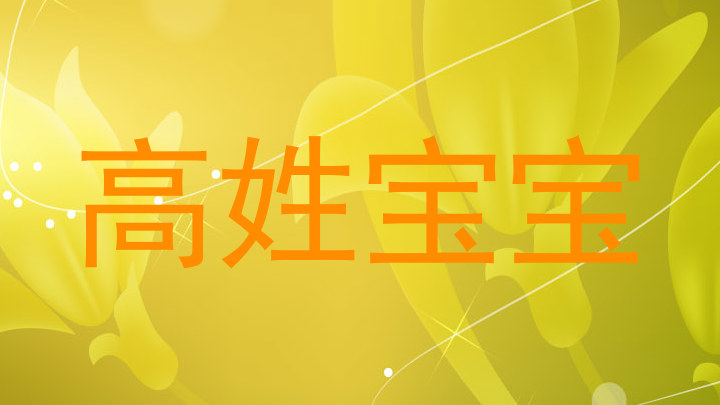 高姓宝宝