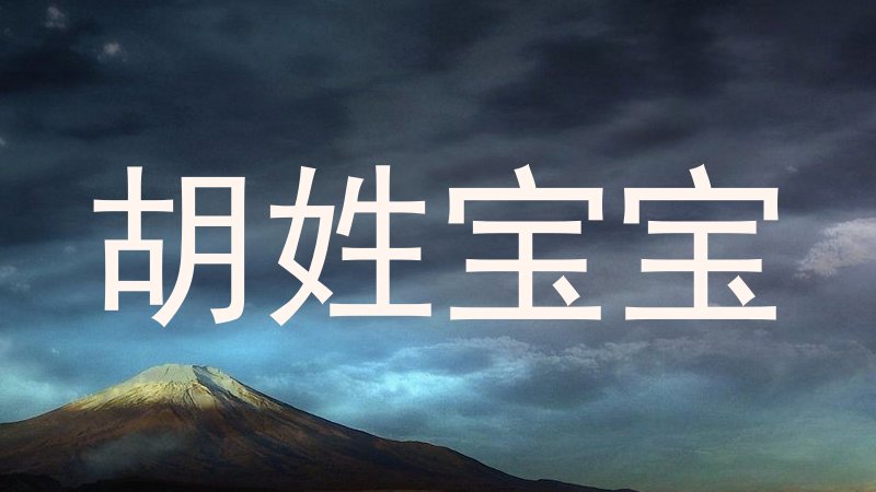 胡姓宝宝
