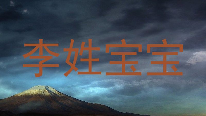 李姓宝宝
