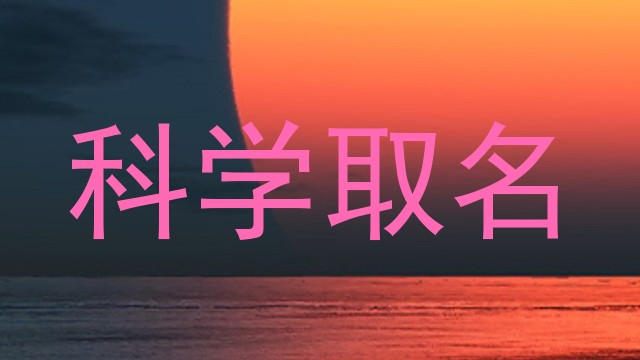 科学取名