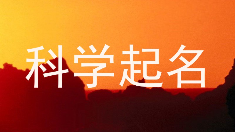 科学起名
