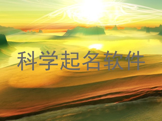 科学起名软件