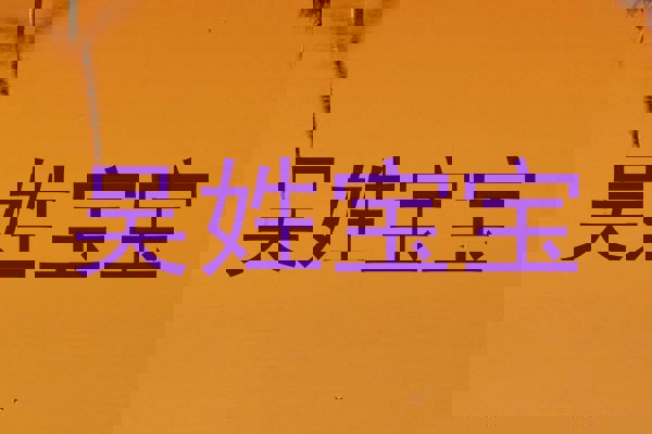 吴姓宝宝