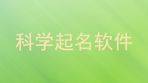 科学起名软件