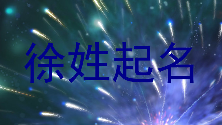 徐姓起名