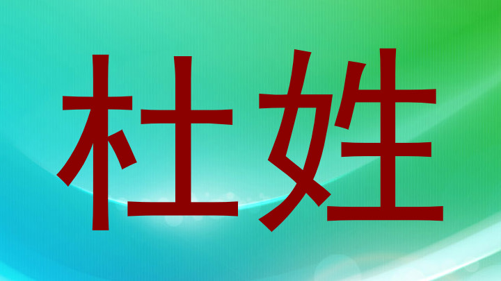 杜姓