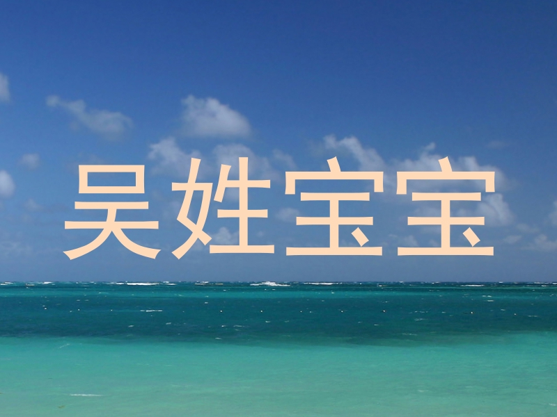 吴姓宝宝