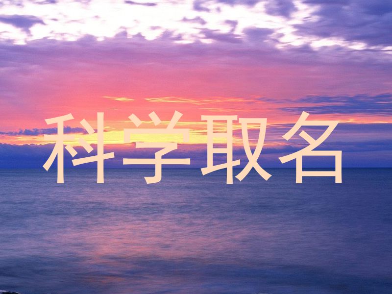 科学取名