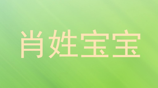 肖姓宝宝