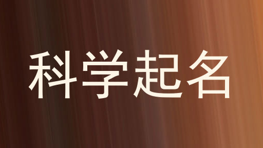 科学起名