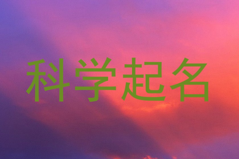 科学起名