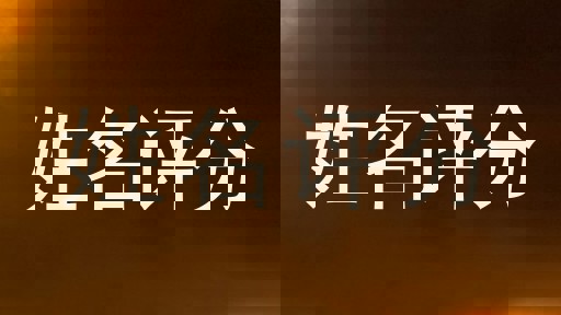 姓名评分