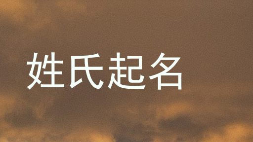 姓氏起名