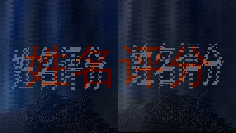 姓名评分