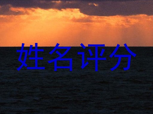 姓名评分