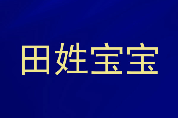 田姓宝宝