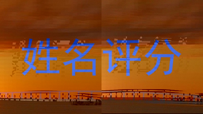 姓名评分