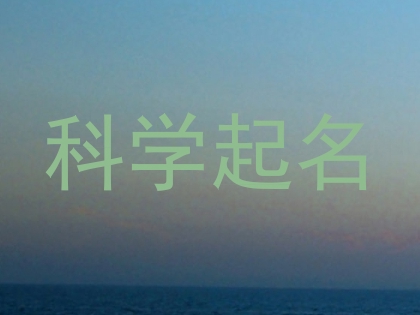 科学起名
