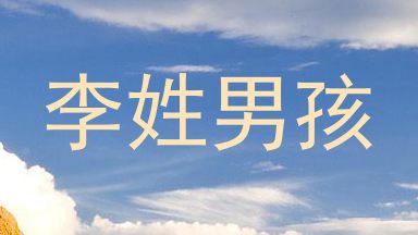 李姓男孩
