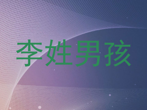 李姓男孩