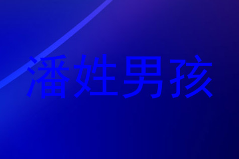 潘姓男孩