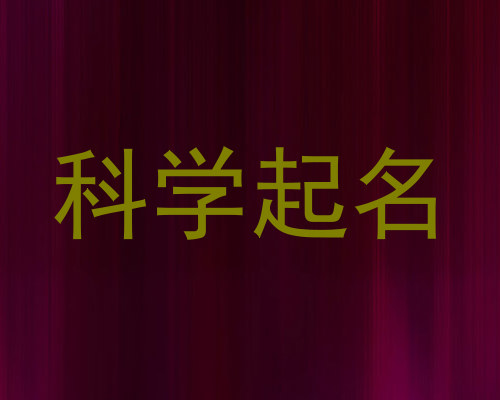 科学起名