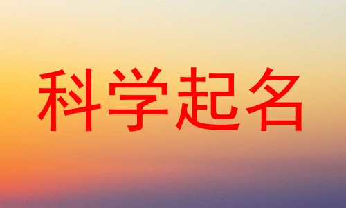 科学起名
