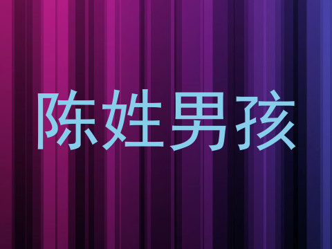 陈姓男孩