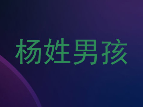 杨姓男孩
