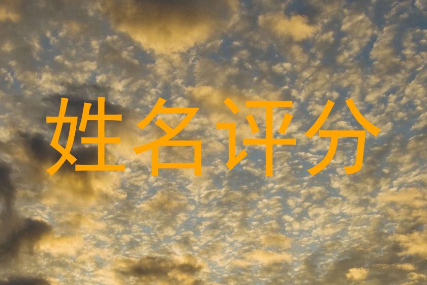 姓名评分