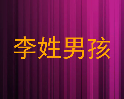 李姓男孩