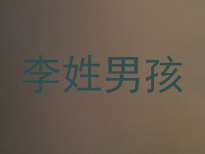 李姓男孩