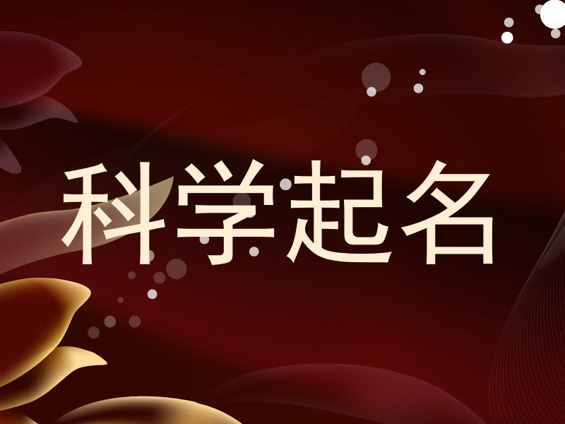 科学起名