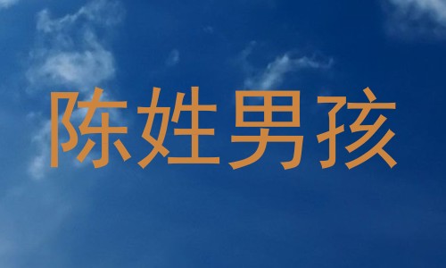 陈姓男孩