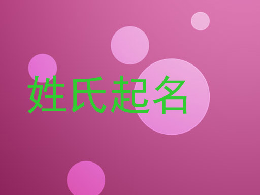 姓氏起名