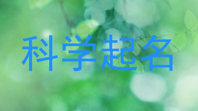 科学起名